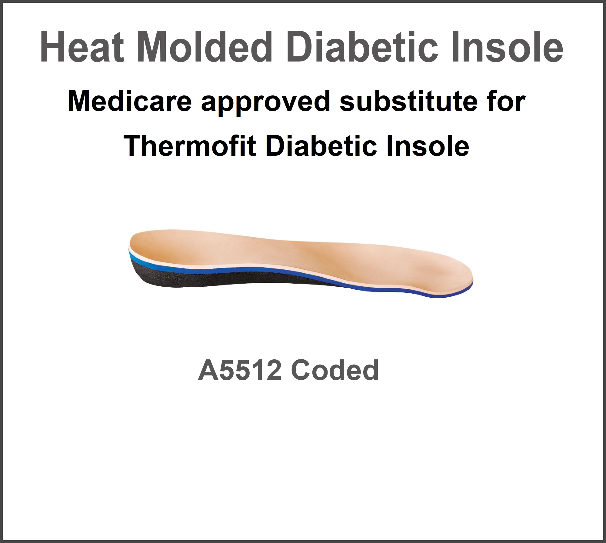 Medicare approved substitute for Thermofit Diabetic Insole